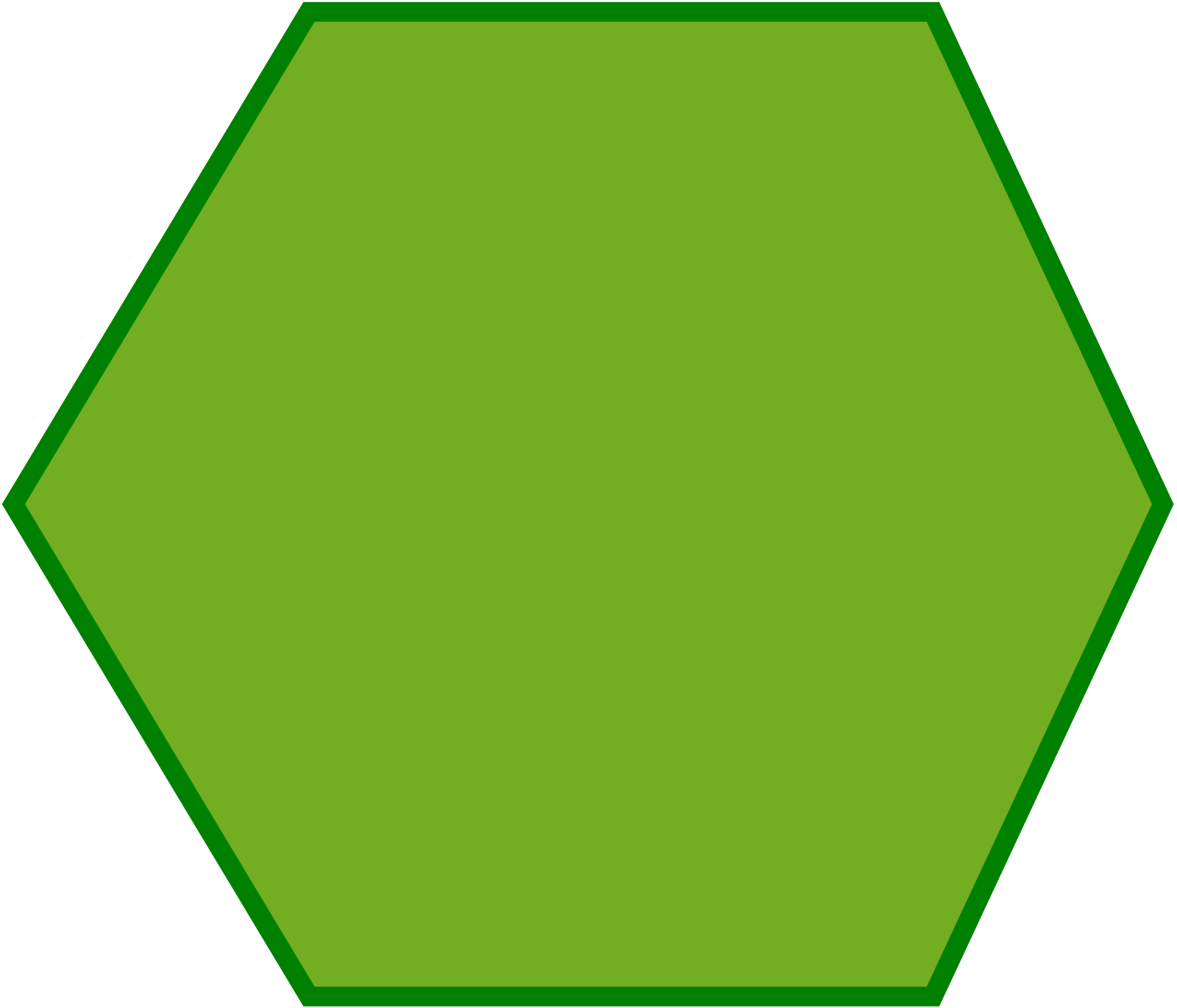 একটি ষষ্ঠভুজ চিত্র