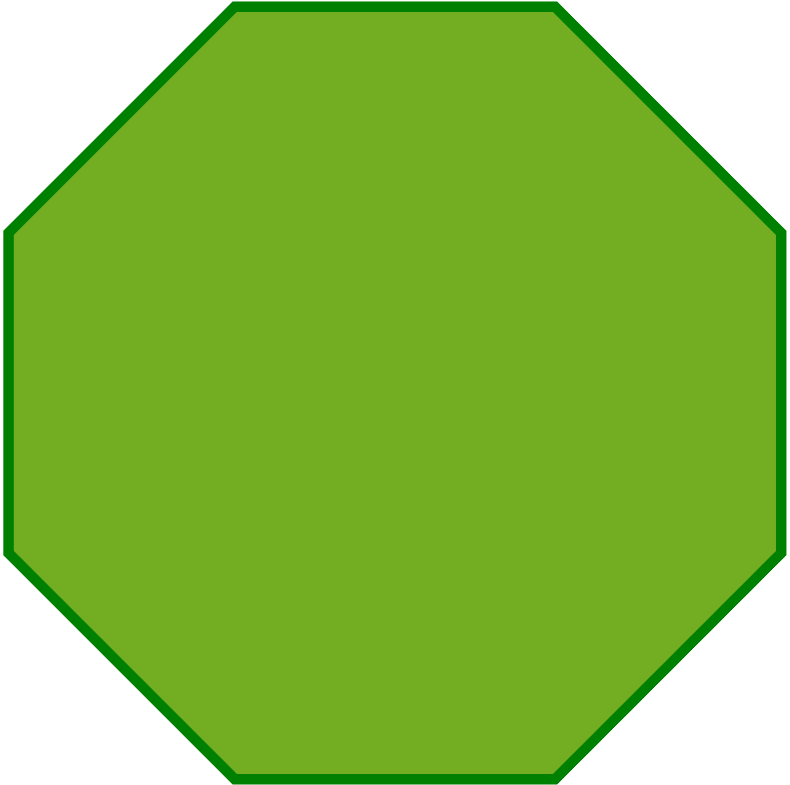 একটি অষ্টভুজ চিত্র