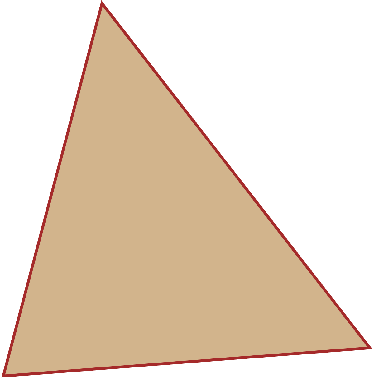 একটি বিষমবাহু ত্রিভুজ চিত্র